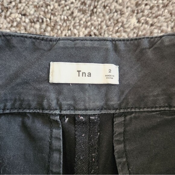 Tna Size 2 Wide Leg Black Trousers - Picture 3 of 7